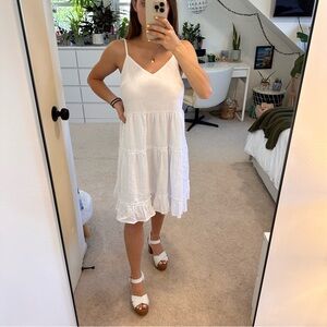 Midi White Graduation / Summer Dress